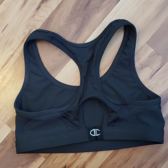 Champion dark charcoal double dry sports bra Size Smsll - Picture 2 of 4